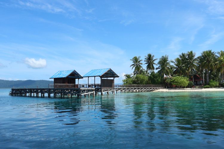 Pulau Arborek di Kabupaten Raja Ampat, Papua Barat.