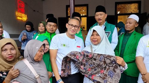 Kampanye di Tegal, Sandi Uno Harap Pelaku UMKM Menangkan Ganjar-Mahfud