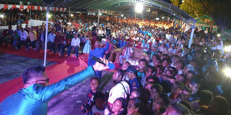 Kemeriahan Pesona Indonesia 2019 di Oecussi, Timor Leste, Sabtu (30/3/2019). 