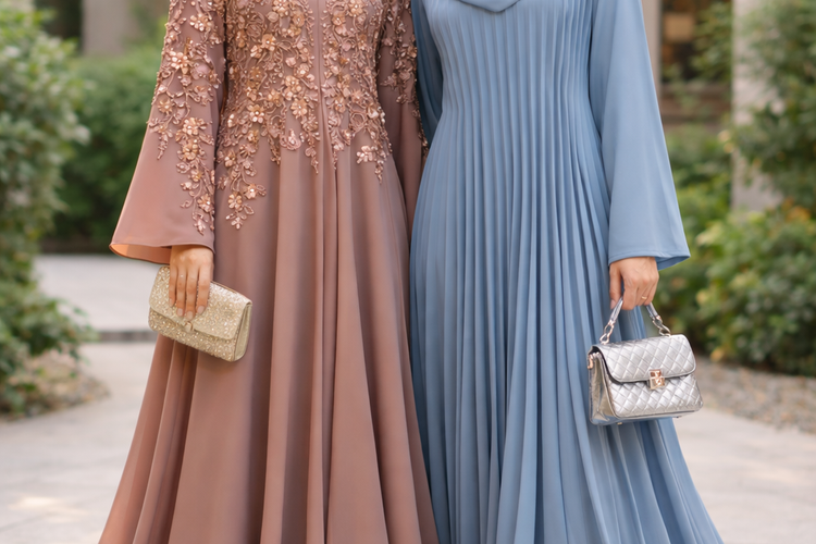 Abaya Kloosh dan Pleated, Tampil Lebih Statement
