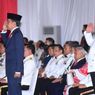 Prabowo Dampingi Jokowi Pimpin Upacara Parade Senja HUT Ke-77 TNI