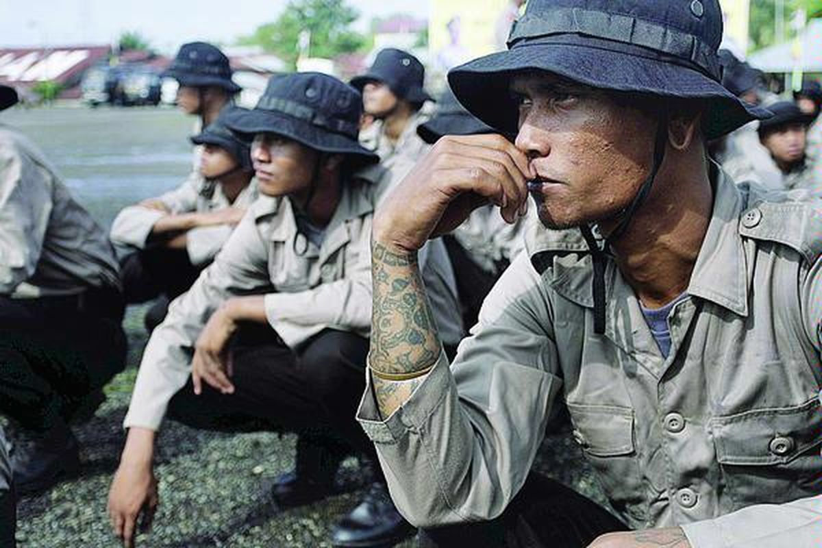 Sebanyak 64 anak punk dari sejumlah wilayah mengikuti kegiatan pembinaan mental di Sekolah Polisi Negara (SPN) Seulawah, Aceh Besar, 13 Desember  hingga  20 Desember 2011