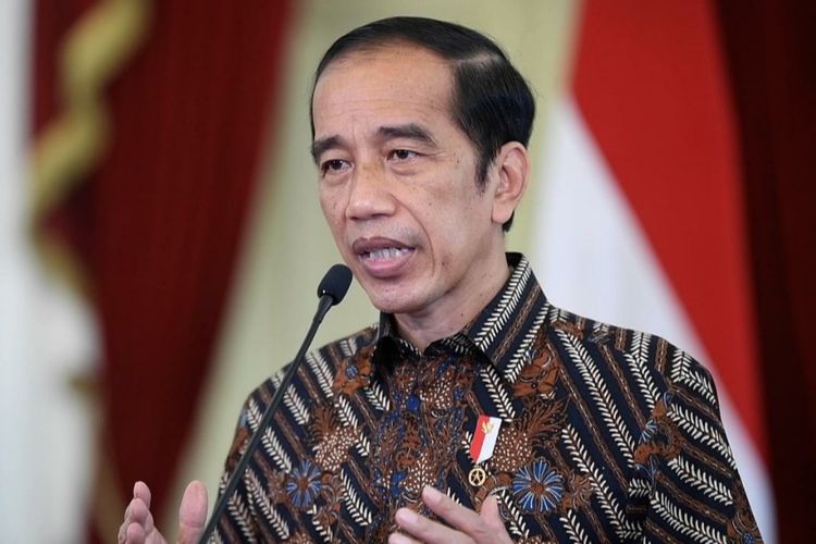 Presiden Joko Widodo memberikan sambutan dalam peringatan Hari Siaran Nasional ke-88, Kamis (1/4/2021). 