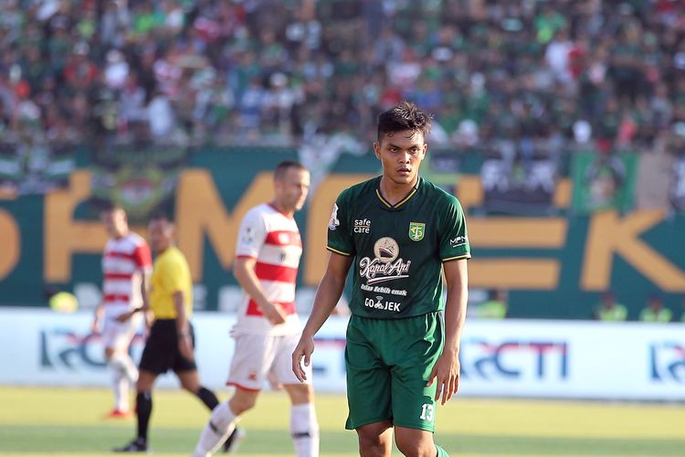 Pemain Persebaya Surabaya Rachmad Irianto.