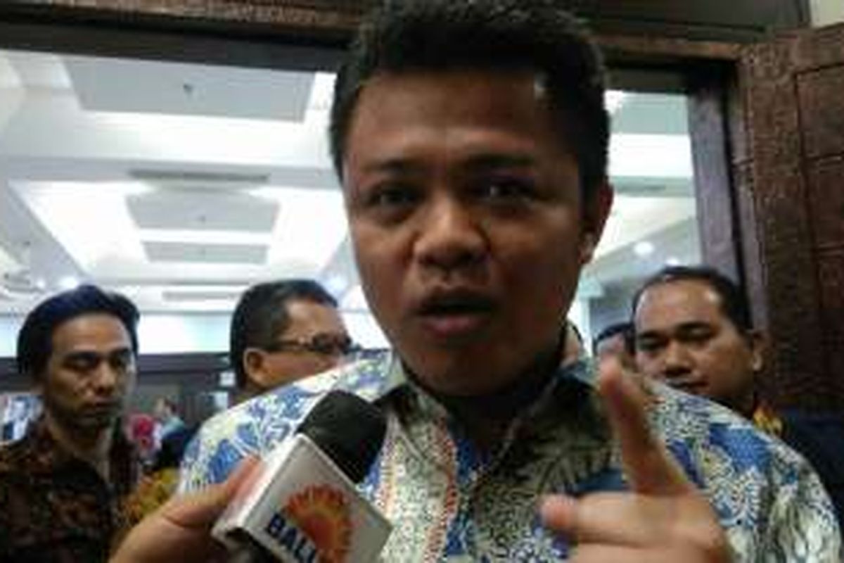  Ketua Komisi Persaingan Usaha (KPPU) Syarkawi Rauf di Kemenkop Jakarta, Selasa (23/8/2016).