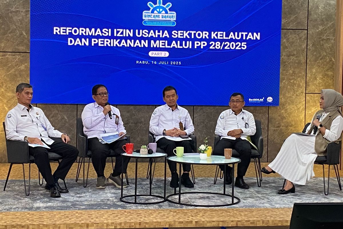 KKP menjelaskan terkait PP Nomor 28 Tahun 2025, yang berdampak pada kemudahan perizinan usaha, Rabu (15/7/2025). 