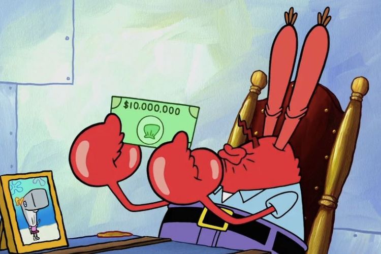 Tuan Krabs dalam serial SpongeBob SquarePants.