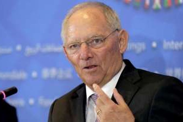 Menteri Keungan Jerman Wolfgang Schaeuble, sekutu lama Kanselir Angela Merkel.
