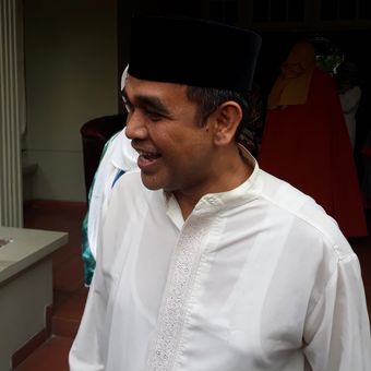 Sekjen Partai Gerindra Ahmad Muzani di kediaman Wakil Ketua MPR Hidayat Nur Wahid di Kemang, Jakarta Selatan, Sabtu (16/6/2018).