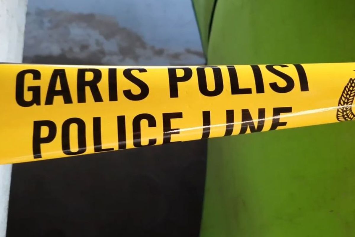 Ilustrasi garis polisi. 