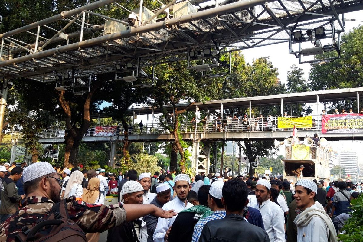 Massa aksi di sekitar Gedung MK Bubarkan diri, Rabu (26/5/2019)