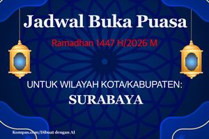 Lengkap, Jadwal Buka Puasa 1-30 Ramadhan 2026 di Surabaya