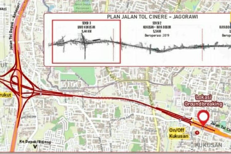 Tol Cijago Lanjut Konstruksi, Akses Kukusan – Cinere Siap Tersambung