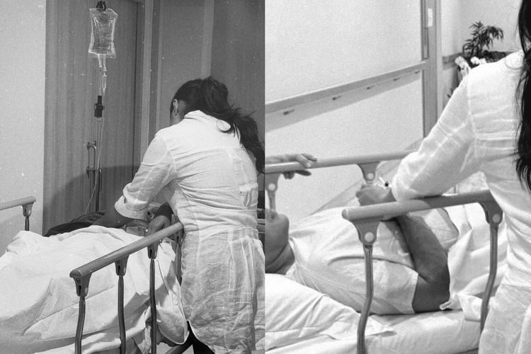 Franka Franklin Makarim menemani sang suami, Nadiem Makarim, menjalani operasi kelima fistula, setelah pembacaan tuntutan 18 tahun penjara dalam kasus korupsi Chromebook, Rabu (13/5/2026)