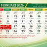 Kalender Februari 2026 Lengkap dengan Tanggal Merah dan Cuti Bersama
