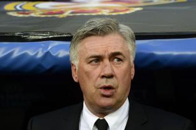 Pelatih Real Madrid, Carlo Ancelotti. 