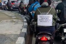 Unik, Ibu Hamil Ini Tulis Pesan Minta Maaf karena Berkendara Motor Pelan