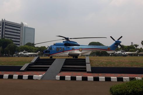 Tiga Helikopter Disiagakan di Halaman Gedung DPR Jelang Pelantikan Jokowi-Ma'ruf