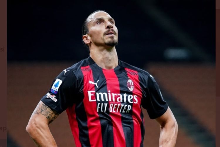 Penyerang AC Milan, Zlatan Ibrahimovic. 