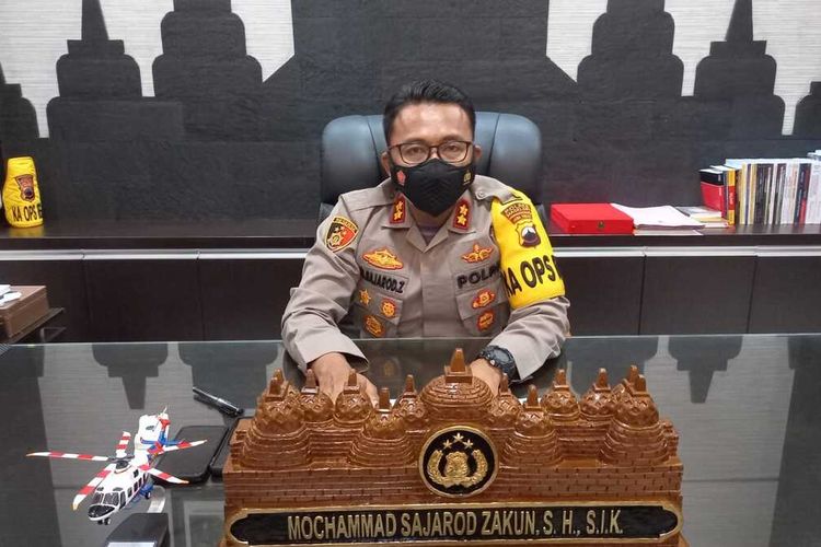 Kapolres Magelang AKBP Mochamad Sajarod Zakun, di kantornya, Senin, (22/11/2021).
