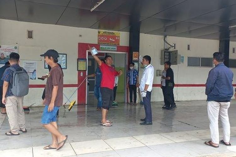 Kondisi IGD RSUD Palabuhanratu setelah terjadi peristiwa kebakaran pada Rabu (21/12/2022).