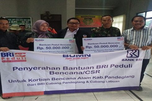 Tanggap Bencana Tsunami Banten dan Lampung, BRI Salurkan Bantuan CSR