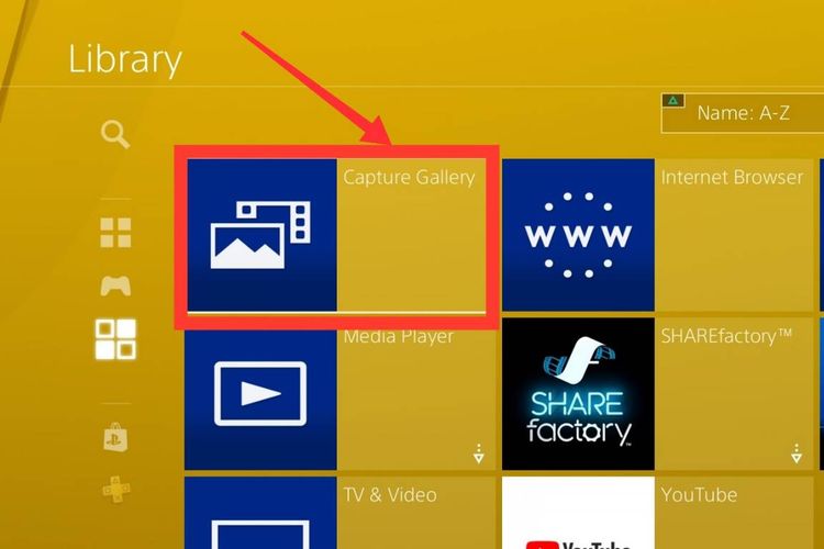 Melihat galeri di Ps4