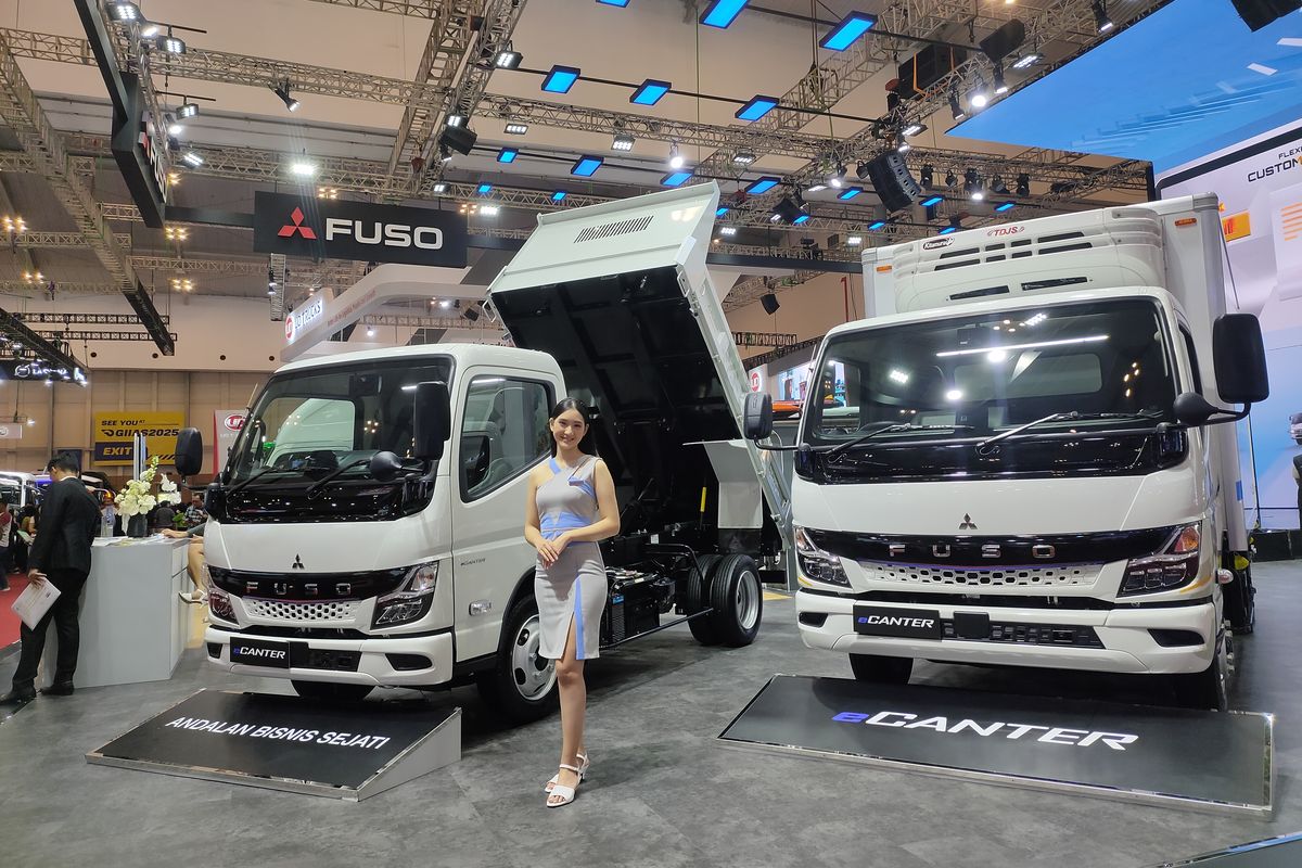 Truk listrik Mitsubishi Fuso eCanter di GIIAS 2024