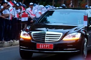 Presiden Mesir Abdel Fattah El-Sisi Tiba di Jakarta