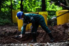 Gegana Temukan Area Terpapar Radiasi Nuklir di Selokan Perumahan Batan Indah Tangsel