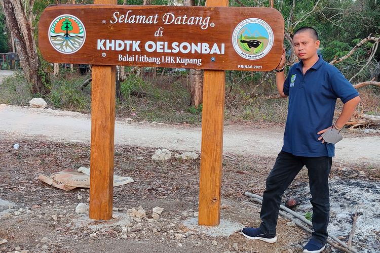 Lokasi kawasan hutan dengan tujuan khusus (KHDTK) Oelsonbai yang berada di Kelurahan Fatukoa, Kecamatan Alak, Kota Kupang, NTT.