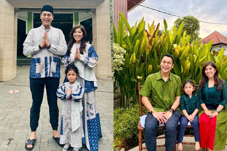 Inspirasi Dua Busana Lebaran Meutya Hafid Sekeluarga