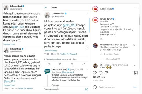 Viral Twit Curhatan Pelanggan yang Telat Bayar Listrik dan Diancam Diputus, Ini Tanggapan PLN