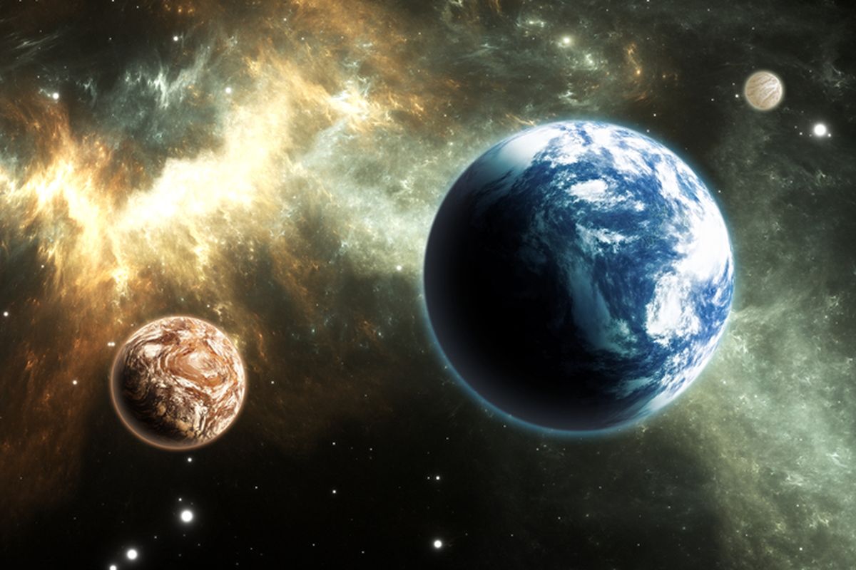 Ilustrasi planet seukuran Bumi yang belum lama ini ditemukan peneliti berada di bintang Proxima Centauri.