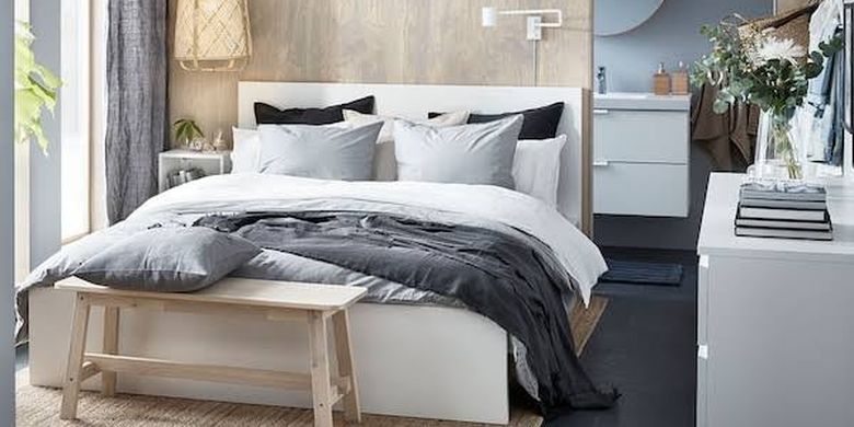 Inspirasi kamar tidur yang nyaman dari IKEA.