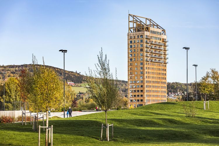 Gedung Mjøstårnet di Norwegia