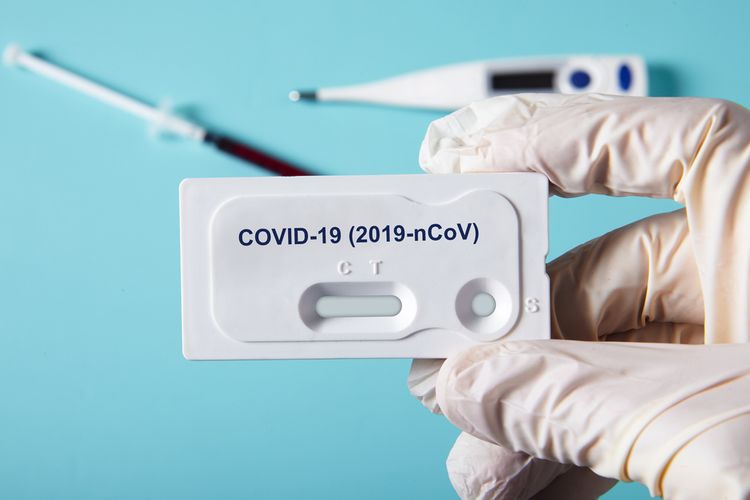 Ilustrasi alat tes deteksi virus corona, tes covid-19