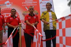 Gowes Bareng Jokowi, Tanam Bambu di Waduk Pluit