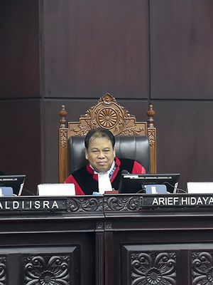 Hakim Konstitusi Arief Hidayat. 