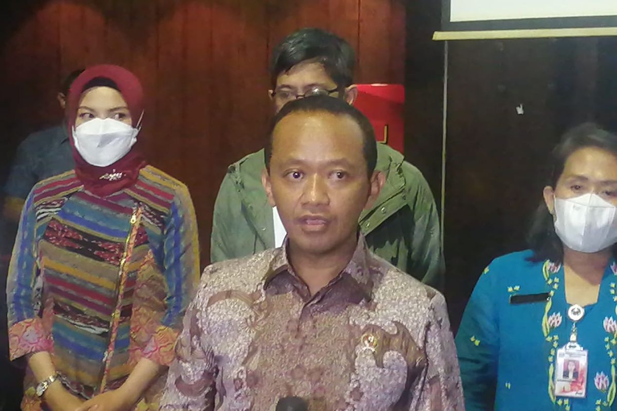 Menteri Investasi/Kepala BKPM Bahlil Lahadalia di Jakarta, Jumat (15/7/2022).