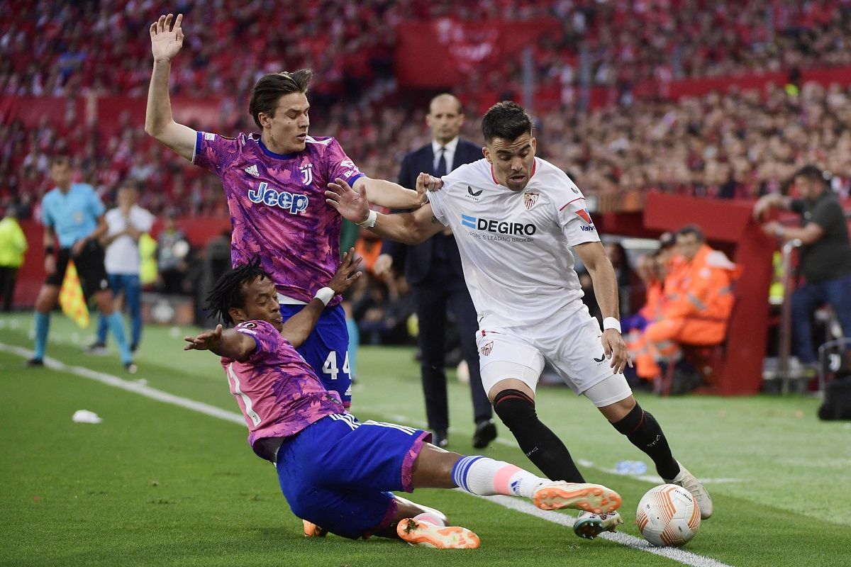 Laga Sevilla vs Juventus pada leg kedua semifinal Liga Europa 2022-2023. Leg kedua Sevilla vs Juventus berlangsung di Stadion Ramon Sanchez Pizjuan, Spanyol, pada Jumat (19/5/2023) dini hari WIB.
