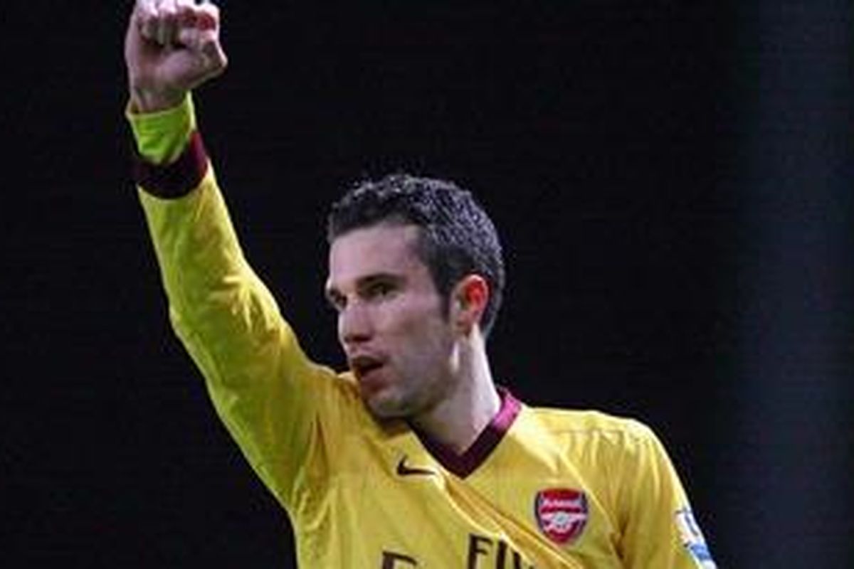 Penyerang Arsenal, Robin van Persie.