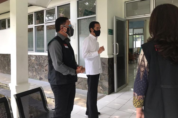 President Joko Widodo at a vaccine trials in Tanah Sareal, Bogor, West Java [18/11/2020