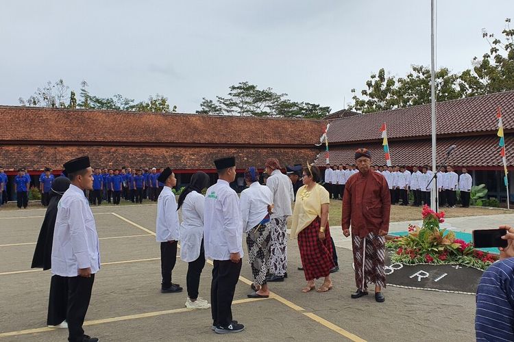 Pemberian remisi di Lapas IIB Wonosari, Gunungkidul, DI Yogyakarta. Kamis (17/8/2023)