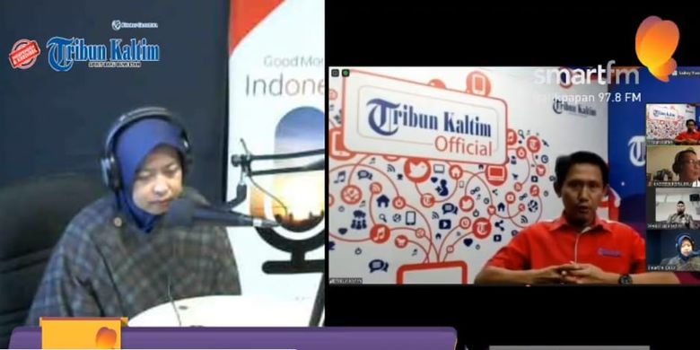 Talkshow Tribun Kaltim On Focus bersama Smart FM Balikpapan 97.8 FM bertema Nasib Siswa yang Tidak Lolos Sekolah Negeri, Senin (29/6/2020).