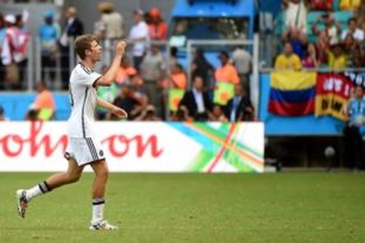 Striker tim nasional Jerman, Thomas Mueller.