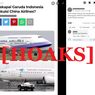 [HOAKS] Garuda Indonesia Ganti Nama Menjadi China Airlines