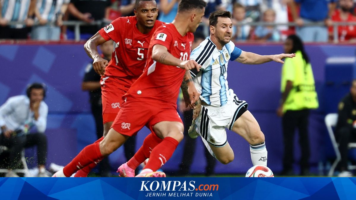 Hasil HT Argentina Vs Swiss 1-0: Sundulan Mac Allister Antar La Albiceleste Unggul