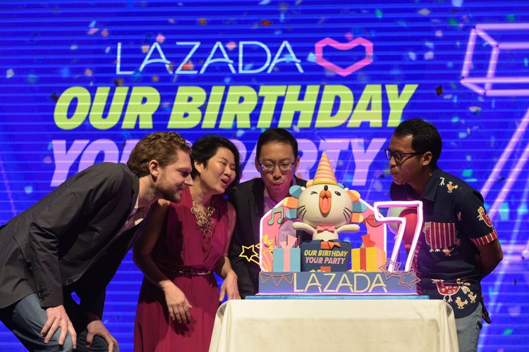 Perayaan ulang tahun ke-7 Lazada di Indonesia