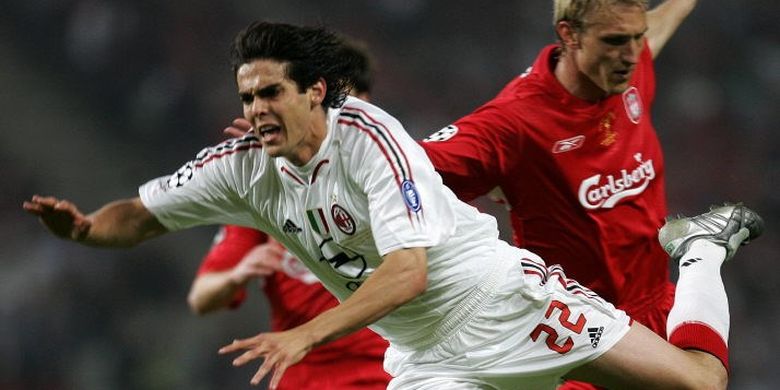 Ricardo Kaka pada final Liga Champions 2005 di Istanbul, Turki.